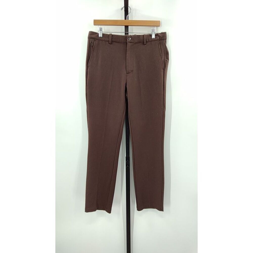 Quince Men's Slim Straight Pants in Chocolate Brown